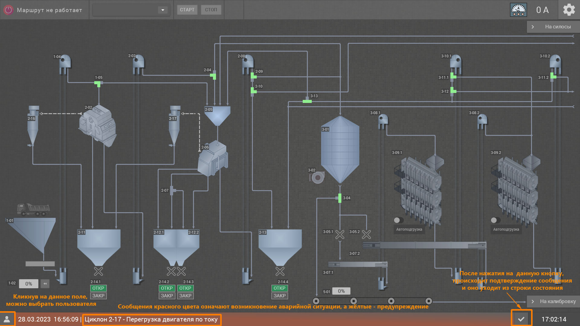 Панель сообщений