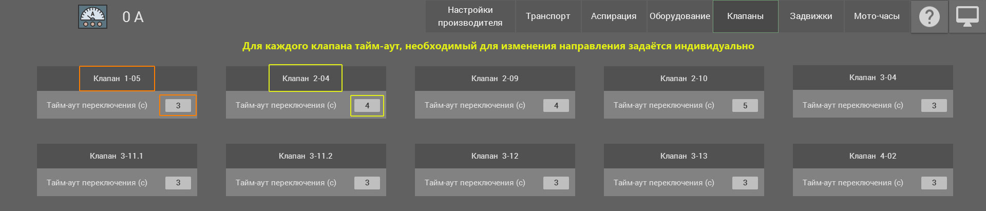 Тайм-аут переключения